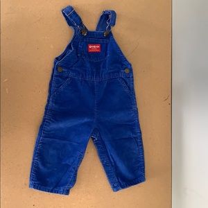 Vintage OshKosh blue corduroy overalls- 18 months